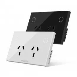 TOMACORRIENTE WIFI DOBLE NEGRO HUNNOX DM-TC2WF-NEG