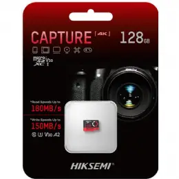 MEMORIA MICRO-SD 128 GB. C10 U3 V30 HIKSEMI CAPTURE