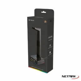 BASE PARA AURICULARES RGB NETMAK NM-HS430