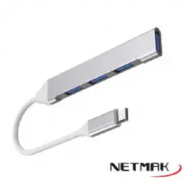 HUB USB TYPE C 3xUSB2.0 1xUSB3.0 NETMAK NM-AC09