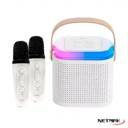 PARLANTE KARAOKE NETMAK NM-MOLLY C/2 MIC