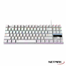 TECLADO MECANICO NETMAK NM-SKILL-W WHITE