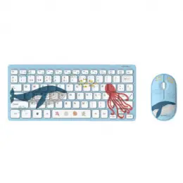 TECLADO Y MOUSE WIRELESS NETMAK NM-KB401-B