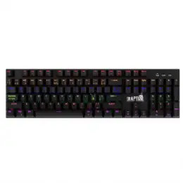 TECLADO RAPTOR FIRECLAW M104 RED OTEMU