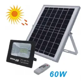 REFLECTOR SOLAR 60W C/BATERIA 10A