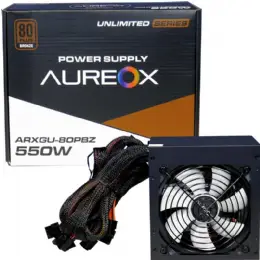 FUENTE ATX 550W AUREOX ARXGU-550W 80 PLUS BRONZE