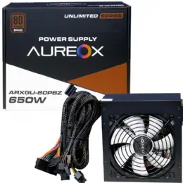 FUENTE ATX 650W AUREOX ARXGU-650W 80 PLUS BRONZE