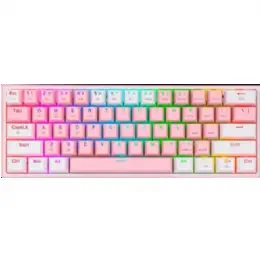 TECLADO REDRAGON K616-RGB FIZZ PRO PINK/WHITE