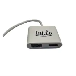 ADAPTADOR USB-C A HDMI/VGA Y USB-C PD INT.CO KQ-018