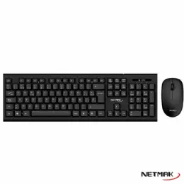 TECLADO Y MOUSE WIRELESS NETMAK KB760