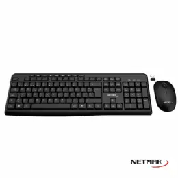 TECLADO Y MOUSE WIRELESS NETMAK KB770