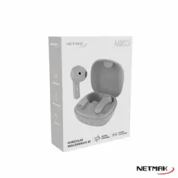 AURICULARES BLUETOOTH NETMAK NM-MIKO-W WHITE