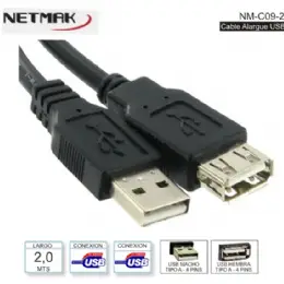 CABLE EXTENSION USB 3M NETMAK NM-C09 3