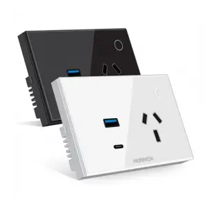 TOMA WIFI Y CARGADOR USB HUNNOX BLANCO