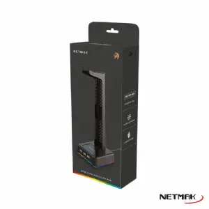 BASE PARA AURICULARES RGB NETMAK NM-HS430