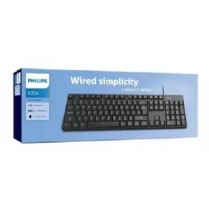 TECLADO PHILIPS K254 BLACK