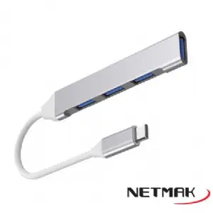 HUB USB TYPE C 3xUSB2.0 1xUSB3.0 NETMAK NM-AC09