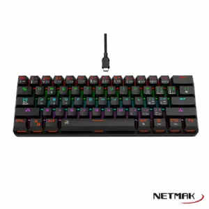 TECLADO MECANICO NETMAK NM-DOMINATE BLACK