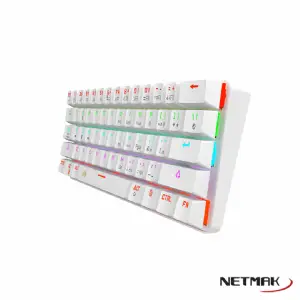 TECLADO MECANICO NETMAK NM-DOMINATE WHITE