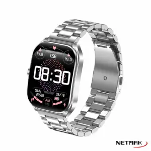 SMARTWATCH NETMAK NM-DYNAMC-S PLATEADO