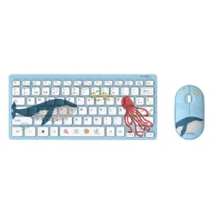 TECLADO Y MOUSE WIRELESS NETMAK NM-KB401-B