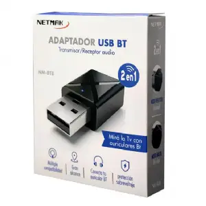 RECEPTOR/TRANSMISOR BLUETOOTH NETMAK NM-BT8