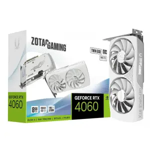 VIDEO GEFORCE RTX 4060 8 GB. ZOTAC TWIN EDGE OC WHITE