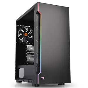 GABINETE THERMALTAKE H200 BLACK RGB TEMPERED GLASS