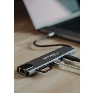 DOCK STATION USB-C NETMAK NM-8EN1