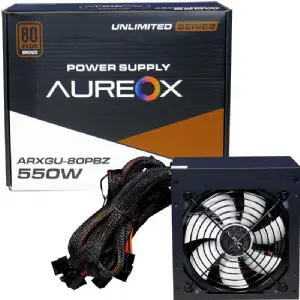 FUENTE ATX 550W AUREOX ARXGU-550W 80 PLUS BRONZE
