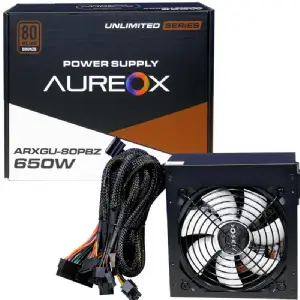 FUENTE ATX 650W AUREOX ARXGU-650W 80 PLUS BRONZE