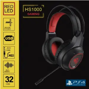 AURICULAR C/MIC SHENLONG HS1000 LED ROJO