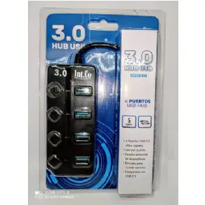 HUB USB 3.0 4 PUERTOS INTCO KQ008H