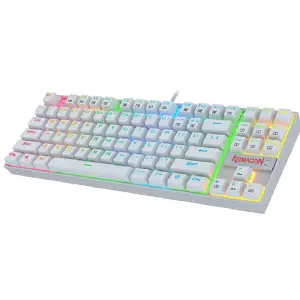 TECLADO REDRAGON K552 KUMARA WHITE MECANICO RGB