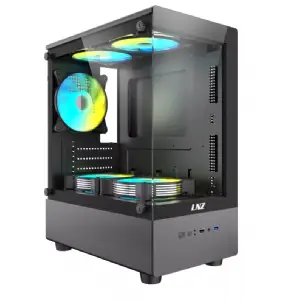 GABINETE LNZ P10 BLACK 5 FANS ARGB