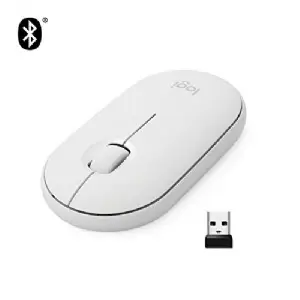 MOUSE WIRELESS LOGITECH M350 PEBBLE WHITE