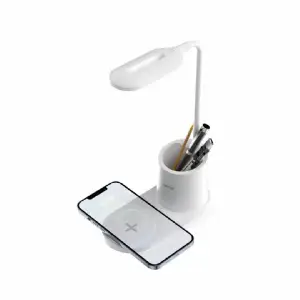 LAMPARA C/BASE INALAMBRICA NETMAK NM-CL13-W