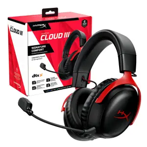AURICULARES WIRELESS HYPERX CLOUD III BLACK AND RED