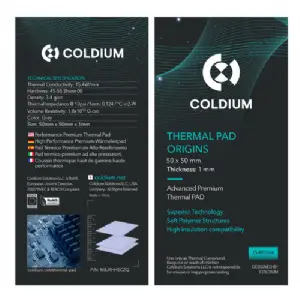 PAD TERMICO COLDIUM ORIGINS 50x50x1 (15.4w/MK)