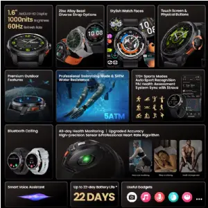 SMARTWATCH HAYLOU SOLAR ULTRA BLACK