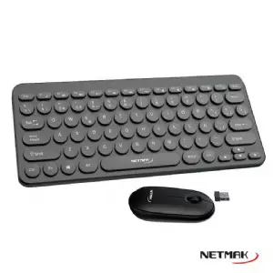 TECLADO Y MOUSE WIRELESS NETMAK KB850 NEGRO