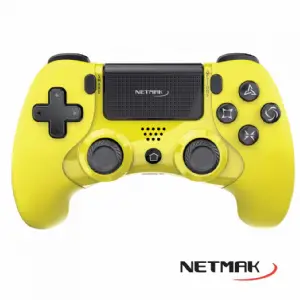 JOYSTICK PS4 NETMAK AMARILLO NM-P401-Y