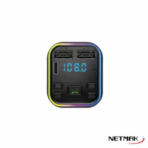 TRANSMISOR DE FM C/BLUETOOTH NETMAK NM-CAR38