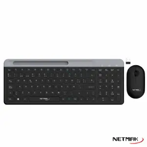 TECLADO Y MOUSE WIRELESS NETMAK NM-KB875