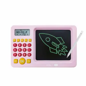 PIZARRA MAGICA C/JUEGOS MATEMATICA NM-PM103-P ROSA