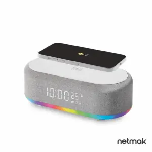 RELOJ DESPERTADOR C/CARGA INALAM. NETMAK NM-RD12