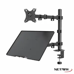 SOPORTE P/MONITOR Y LAPTOP NETMAK NM-ST26
