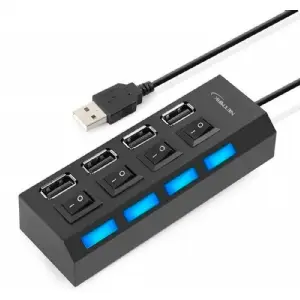 HUB USB 2.0 4 PUERTOS NETMAK NM-AC08