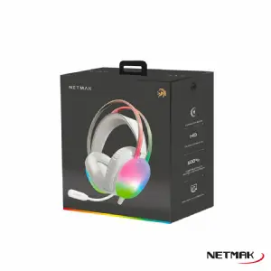 AURICULARES C/MIC NETMAK NM-N25-W WHITE