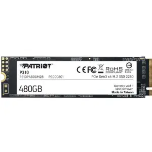 SSD 480 GB. M.2 NVME PATRIOT P310 GEN3 x4